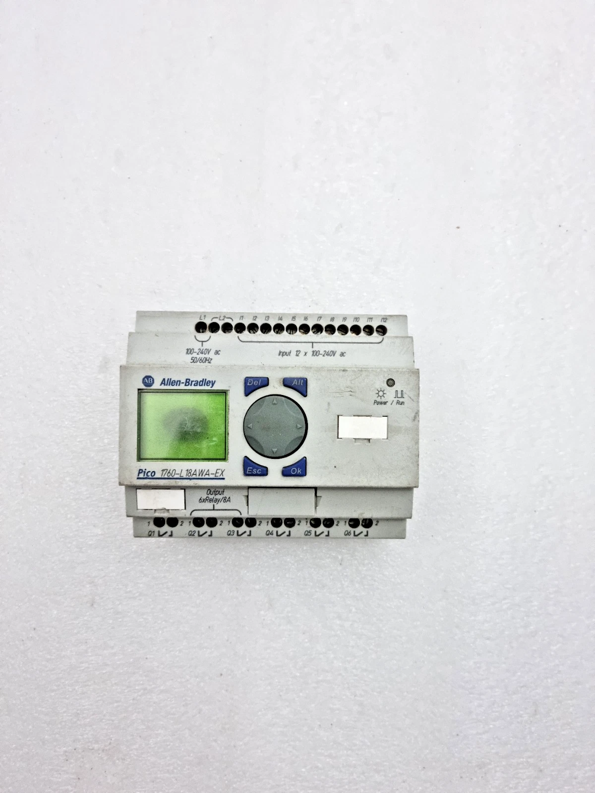 Allen Bradley 1760-L18AWA-EX Ser B Pico Programmable Controller 100-240Vac